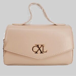 NWT: Christian Lacroix Tan Crossbody Bag!